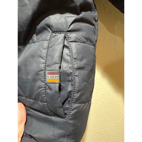 Mayoral Navy Reversible Coat Navy Blue size 5 - Picture 2 of 7